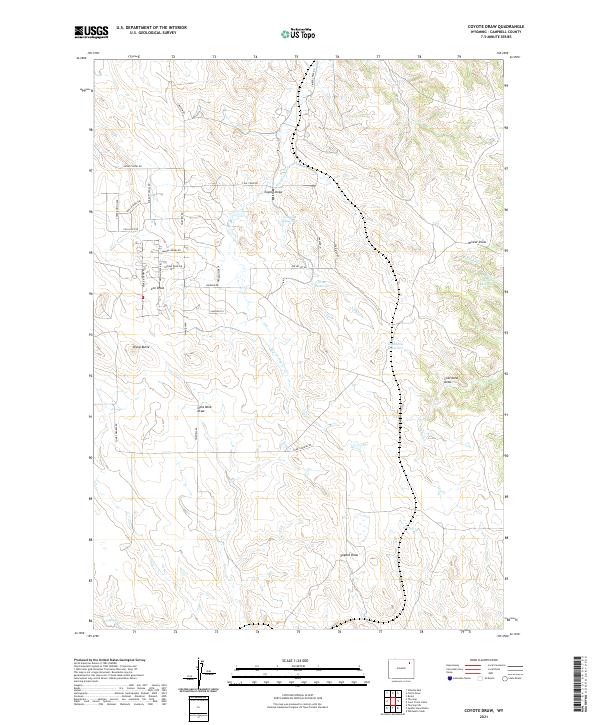 USGS Topographic Map – Coyote Draw