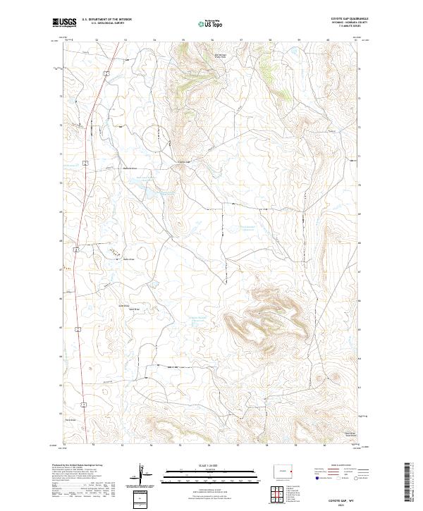 USGS Topographic Map – Coyote Gap
