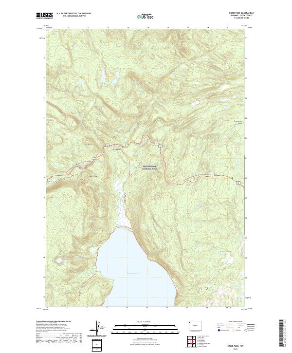 USGS Topographic Map – Craig Pass