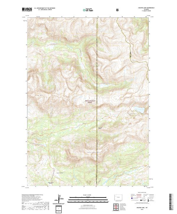 USGS Topographic Map – Crater Lake