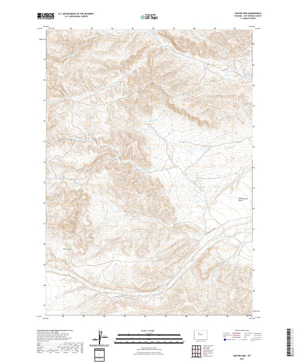 USGS Topographic Map – Crater Sink