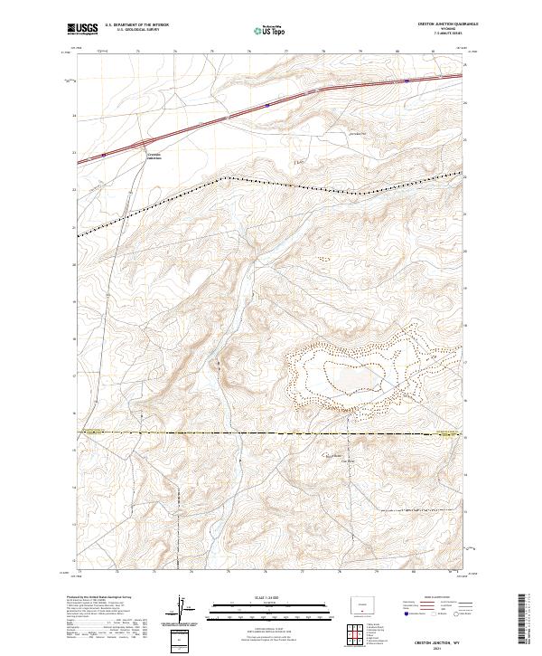 USGS Topographic Map – Creston Junction