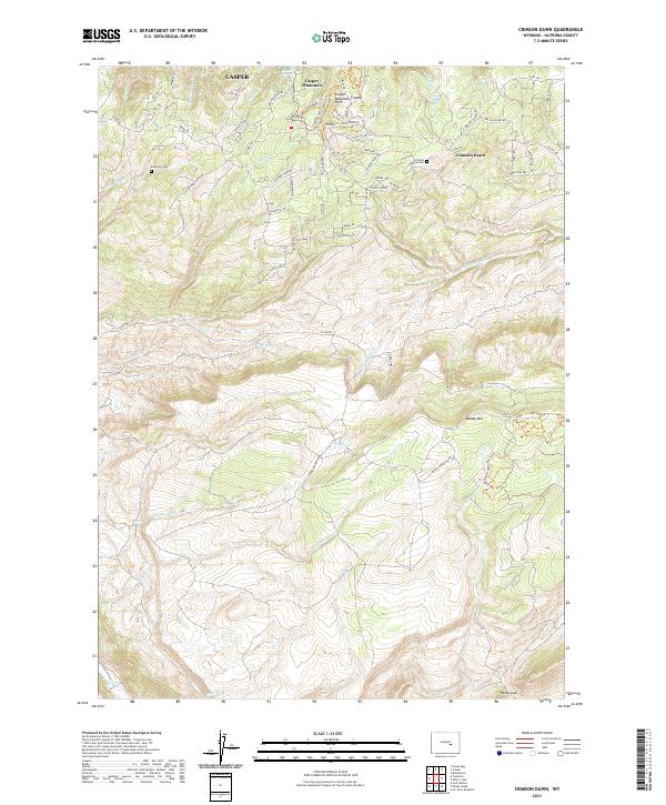 USGS Topographic Map – Crimson Dawn