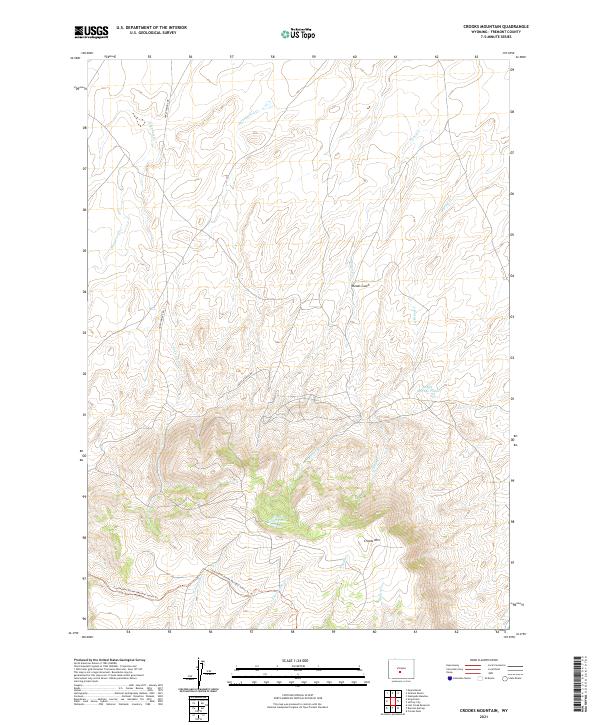 USGS Topographic Map – Crooks Mountain