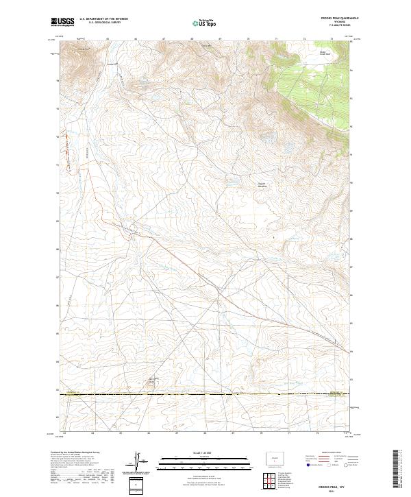 USGS Topographic Map – Crooks Peak