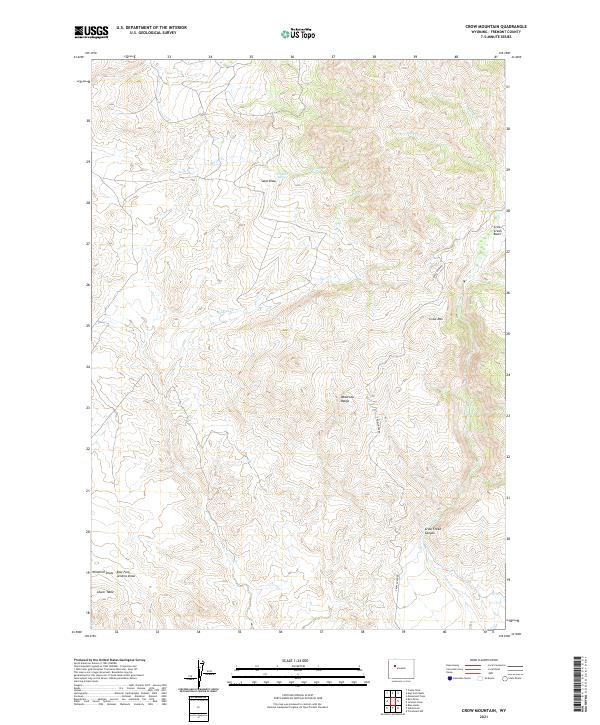 USGS Topographic Map – Crow Mountain