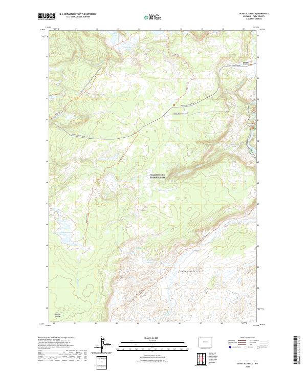 USGS Topographic Map – Crystal Falls