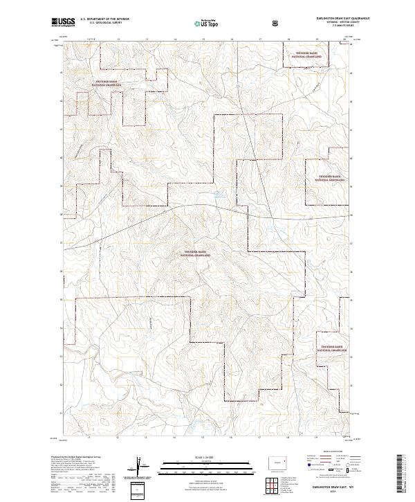 USGS Topographic Map – Darlington Draw East