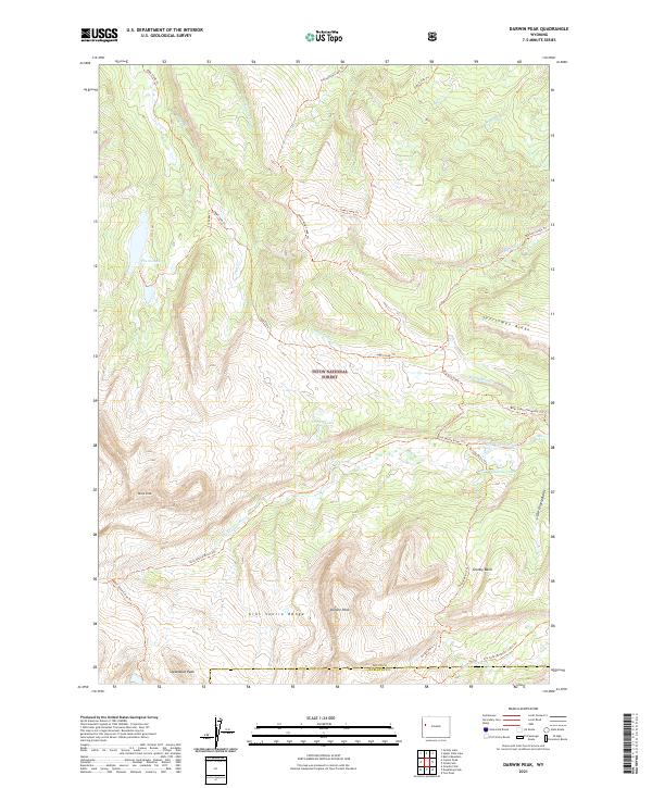 USGS Topographic Map – Darwin Peak