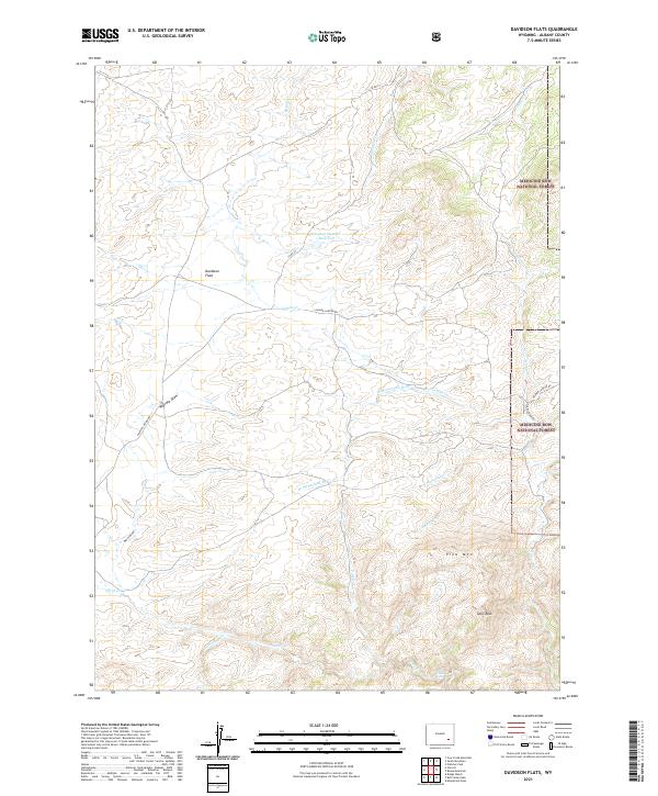 USGS Topographic Map – Davidson Flats