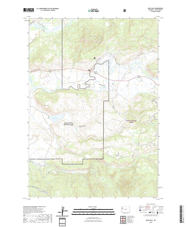USGS Topographic Map – Davis Hill