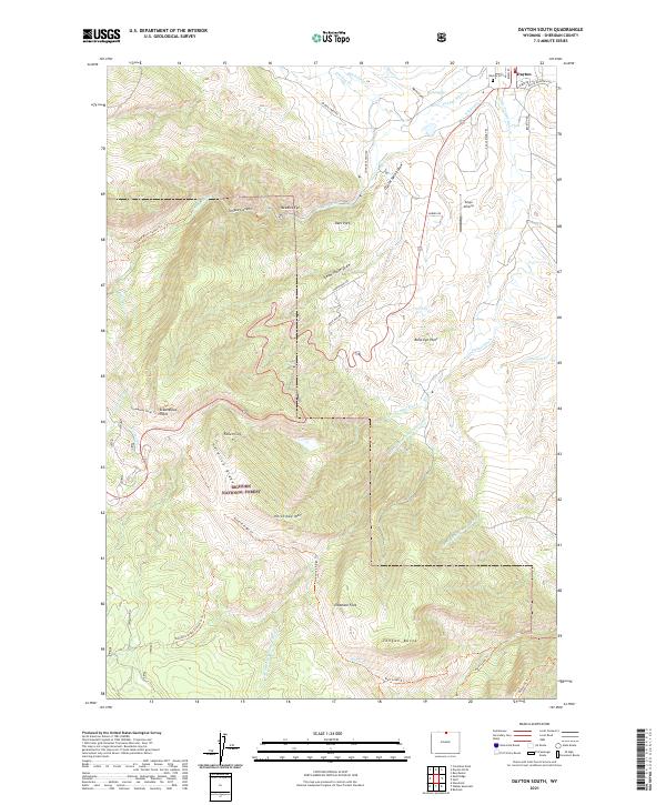 USGS Topographic Map – Dayton South