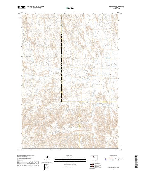 USGS Topographic Map – Dead Indian Hill