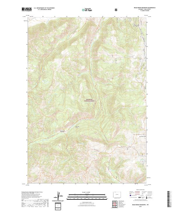USGS Topographic Map – Dead Indian Meadows
