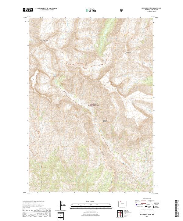 USGS Topographic Map – Dead Indian Peak