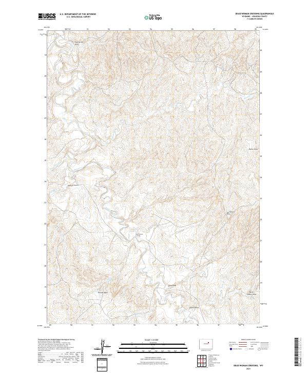 USGS Topographic Map – Dead Woman Crossing