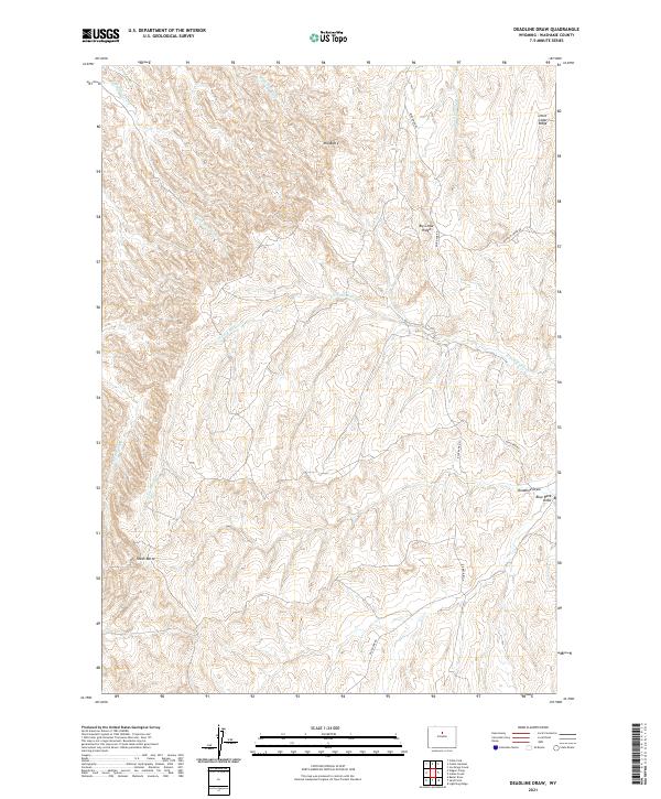 USGS Topographic Map – Deadline Draw
