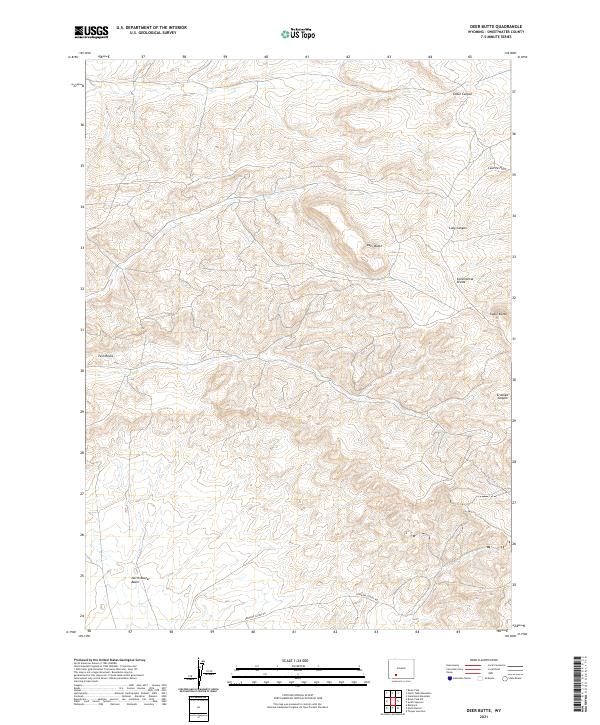 USGS Topographic Map – Deer Butte