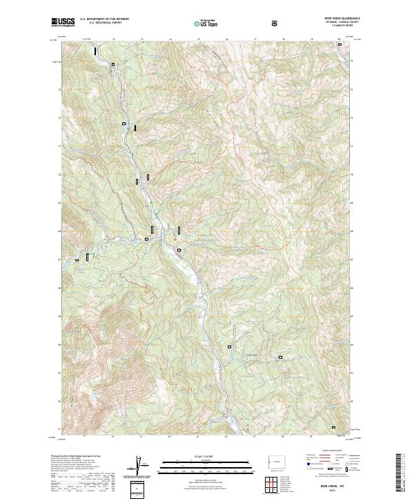 USGS Topographic Map – Deer Creek