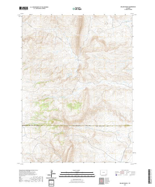 USGS Topographic Map – Delano Ranch