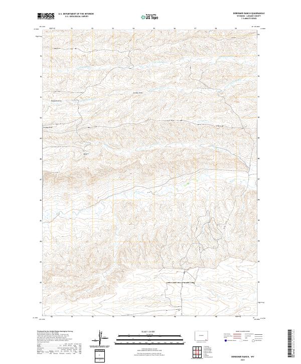 USGS Topographic Map – Dereemer Ranch