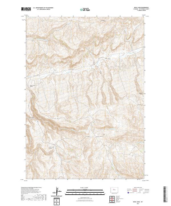 USGS Topographic Map – Devil Slide