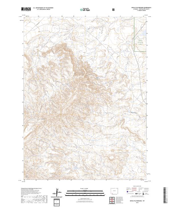 USGS Topographic Map – Devils Playground