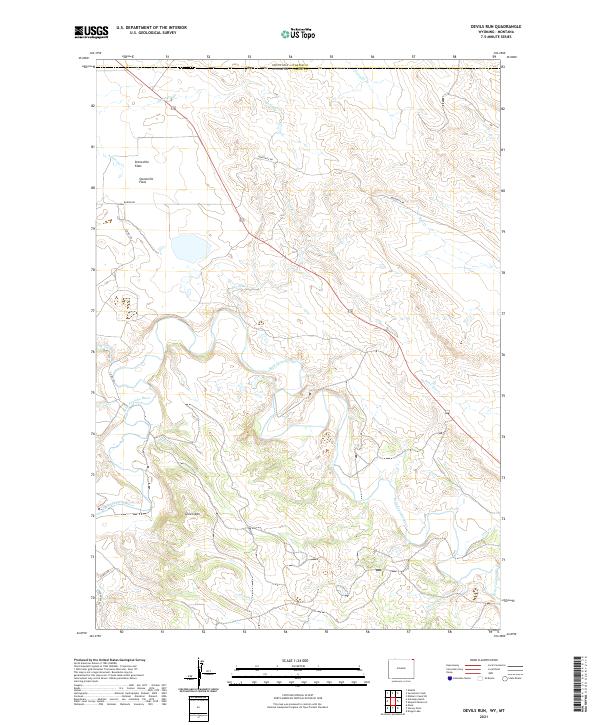 USGS Topographic Map – Devils Run