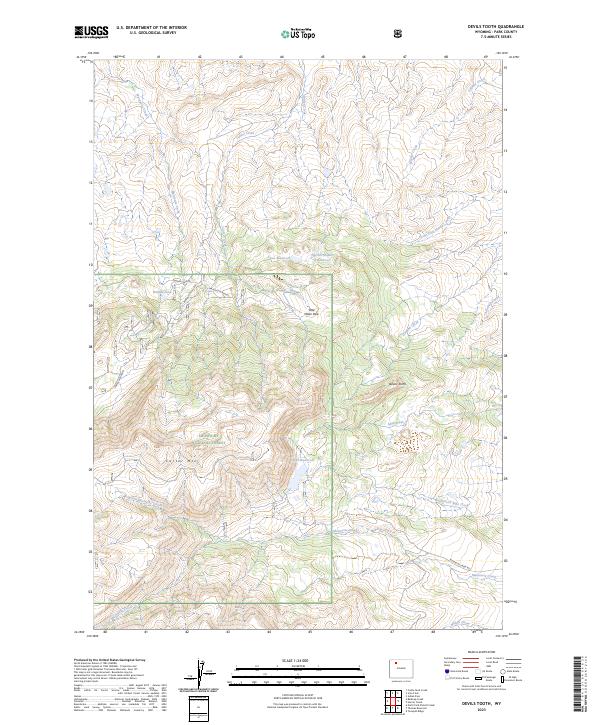 USGS Topographic Map – Devils Tooth
