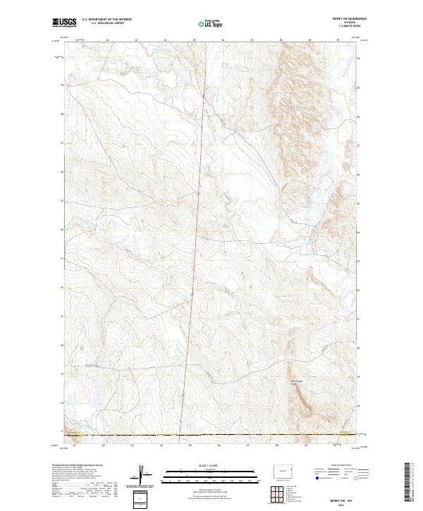 USGS Topographic Map – Dewey SW