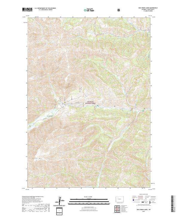 USGS Topographic Map – Dick Creek Lakes