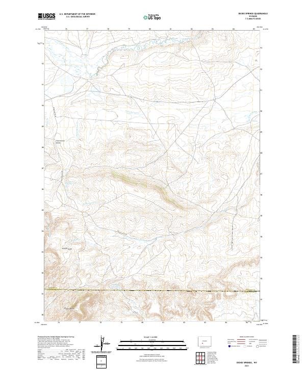 USGS Topographic Map – Dickie Springs