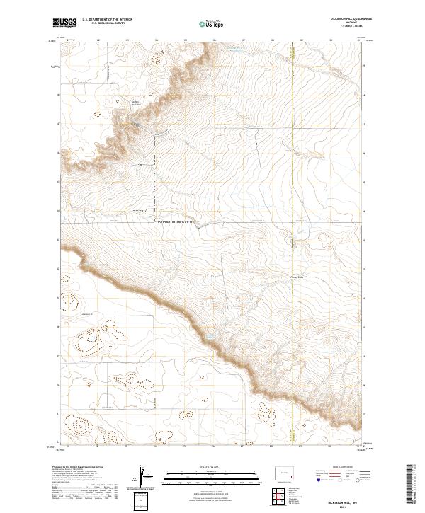 USGS Topographic Map – Dickinson Hill