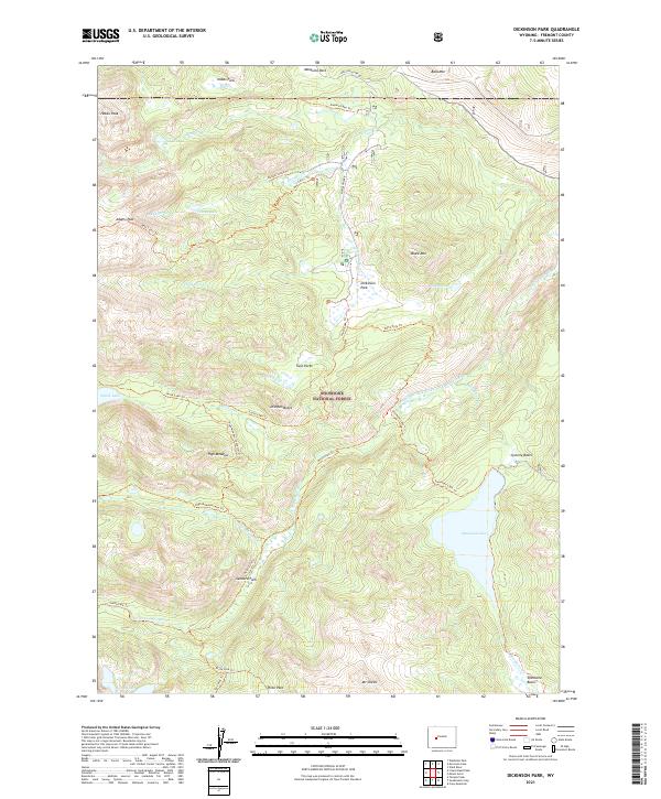 USGS Topographic Map – Dickinson Park