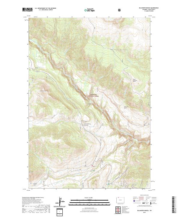 USGS Topographic Map – Dillworth Bench