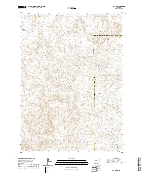 2021 Map of Dilts Ranch, 2021 Print