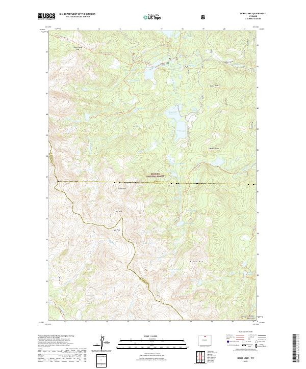 USGS Topographic Map – Dome Lake