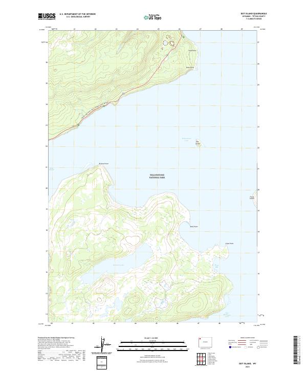 USGS Topographic Map – Dot Island