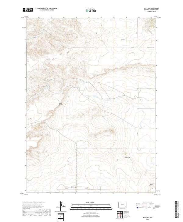USGS Topographic Map – Doty Hill