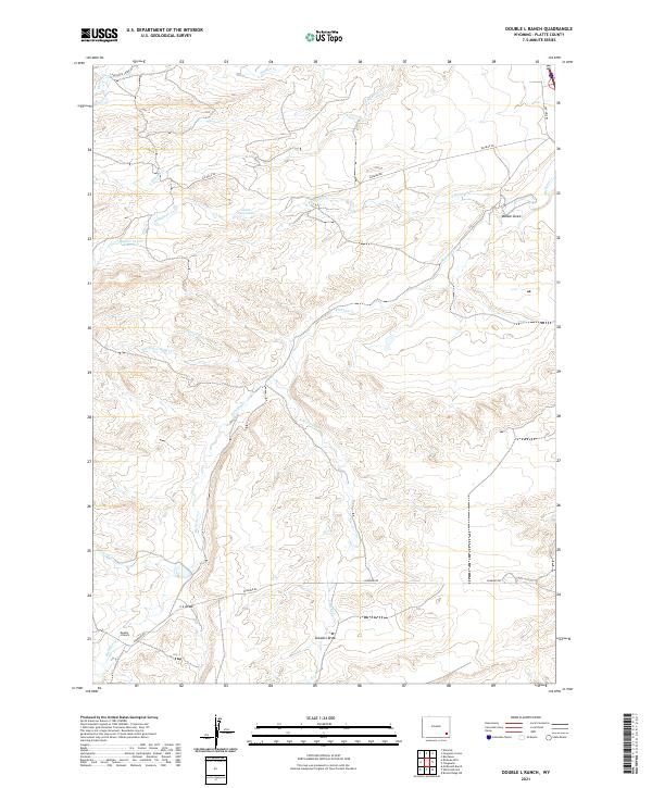 USGS Topographic Map – Double L Ranch