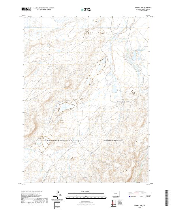 USGS Topographic Map – Downey Lakes
