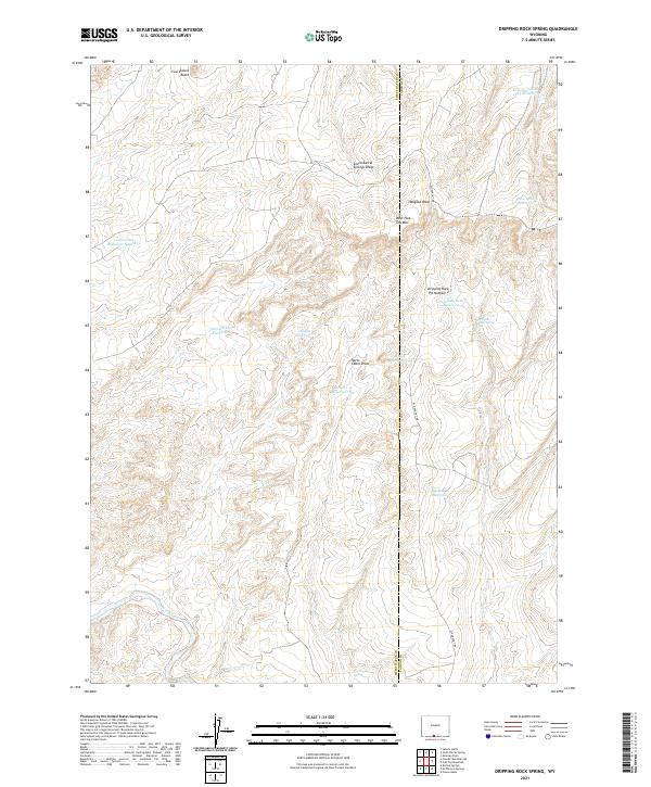 USGS Topographic Map – Dripping Rock Spring