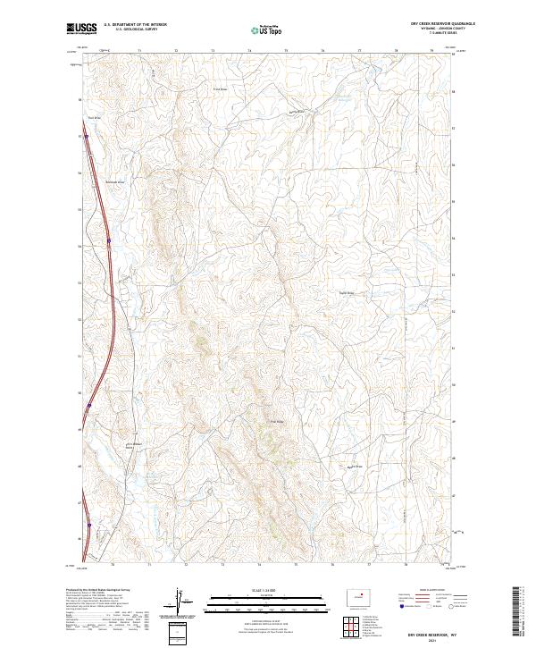USGS Topographic Map – Dry Creek Reservoir
