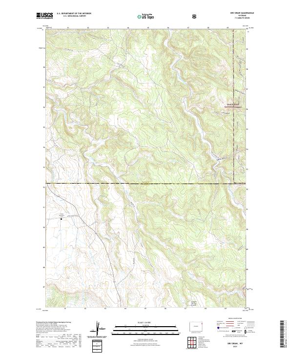 USGS Topographic Map – Dry Draw
