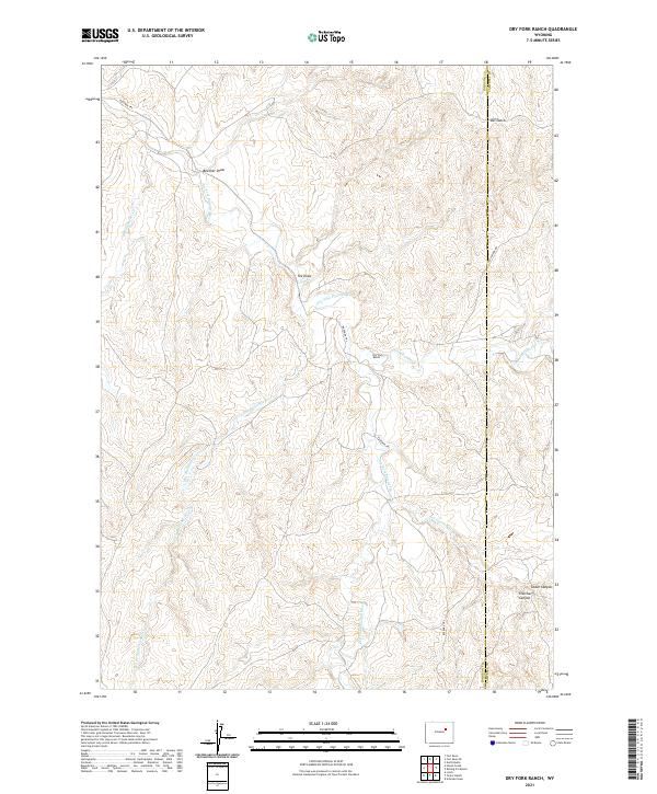 USGS Topographic Map – Dry Fork Ranch