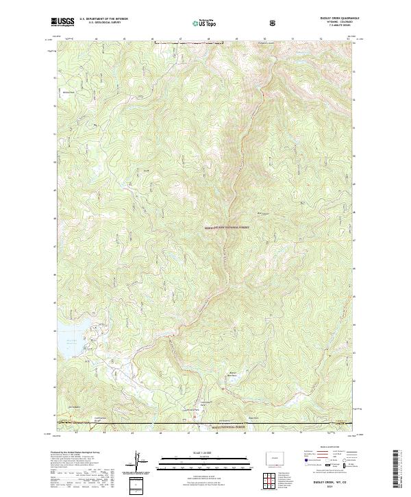 USGS Topographic Map – Dudley Creek