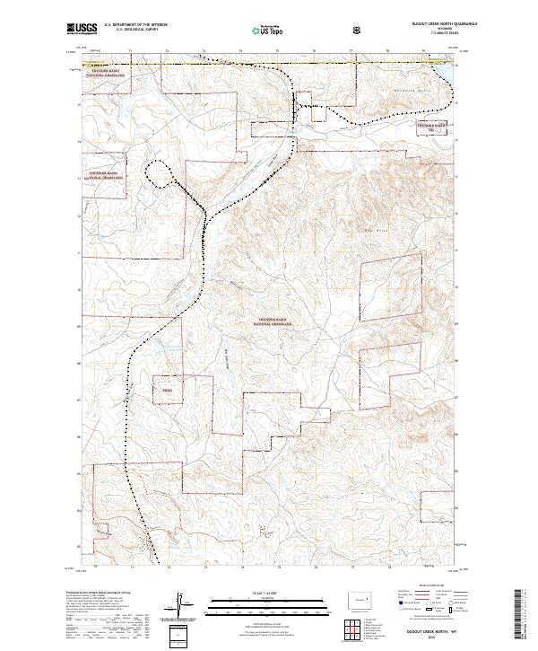 USGS Topographic Map – Dugout Creek North