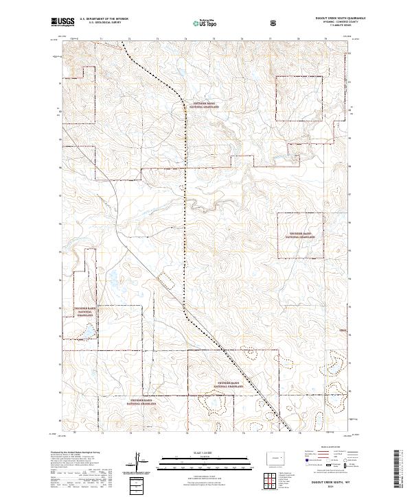 USGS Topographic Map – Dugout Creek South