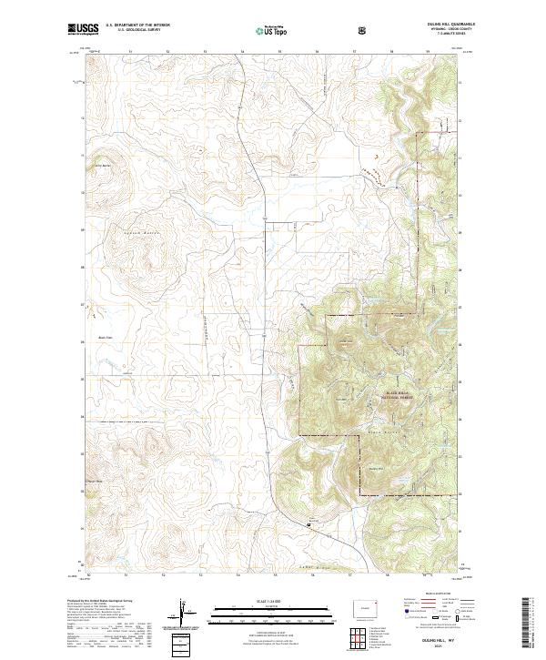 USGS Topographic Map – Duling Hill