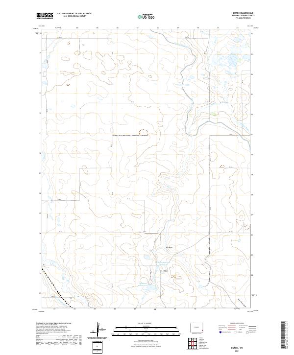 USGS Topographic Map – Duroc